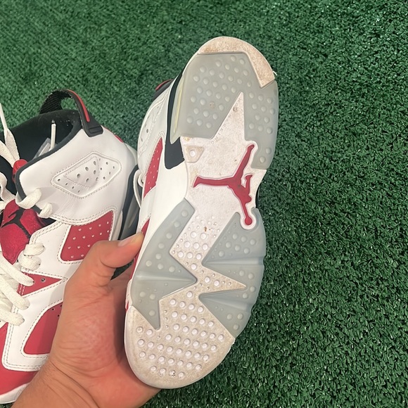Jordan retro 6 carmine size 4.5y. - Picture 6 of 6